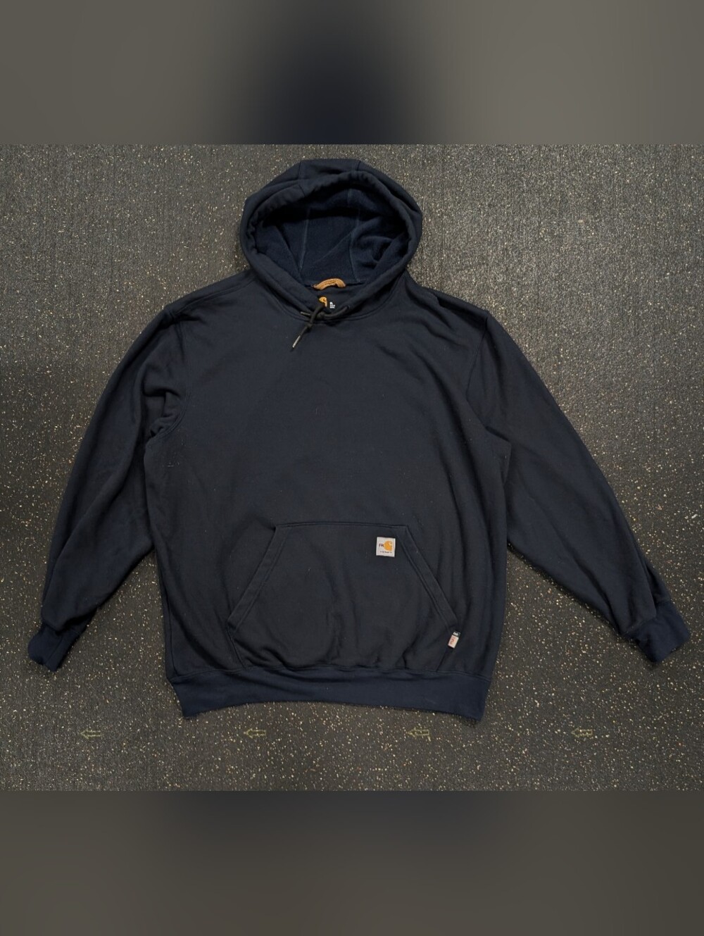 Carhartt FR Flame Resistant Hoodie Men's XL Navy Blue CAT 2 NFPA 2112 Pullover